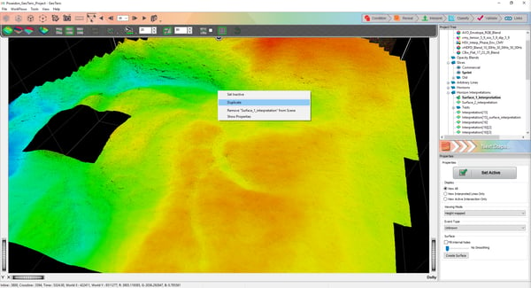 Adaptive Horizon in the 3D scene