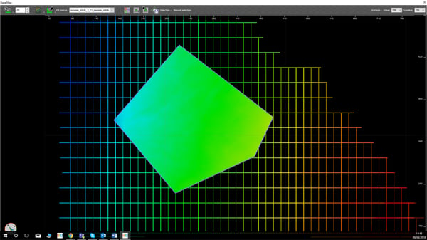 Base Map with selection filled by polygon